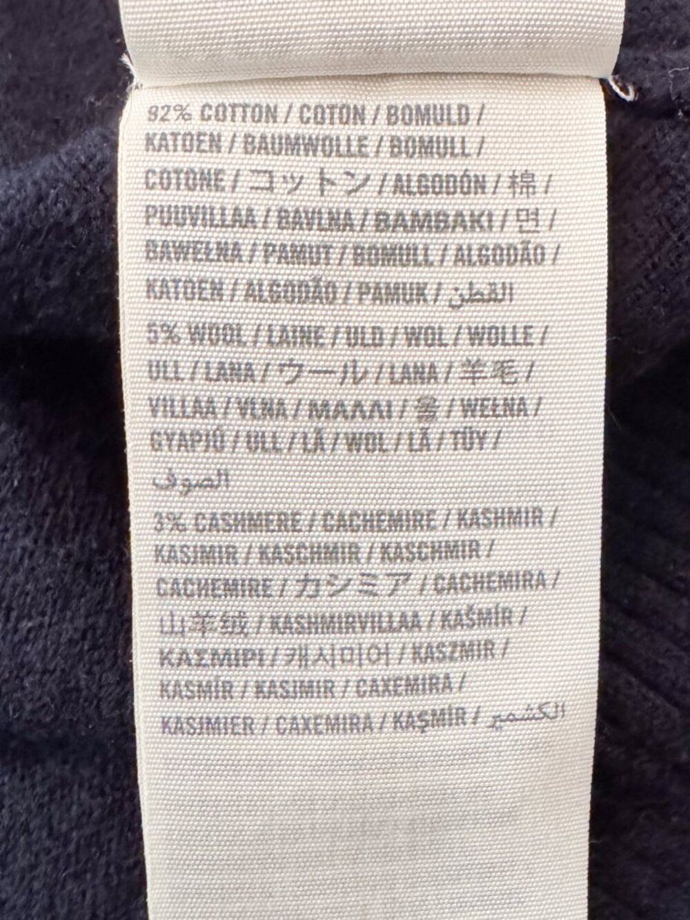 2010s VTG A&F "Ezra" Chunky Ribbed Shawl Collar Cardigan Navy Blue Small Preppy - Picture 14 of 16